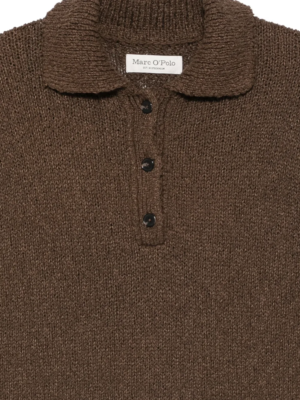 Marc O'Polo Mouwloze polotop Bruin