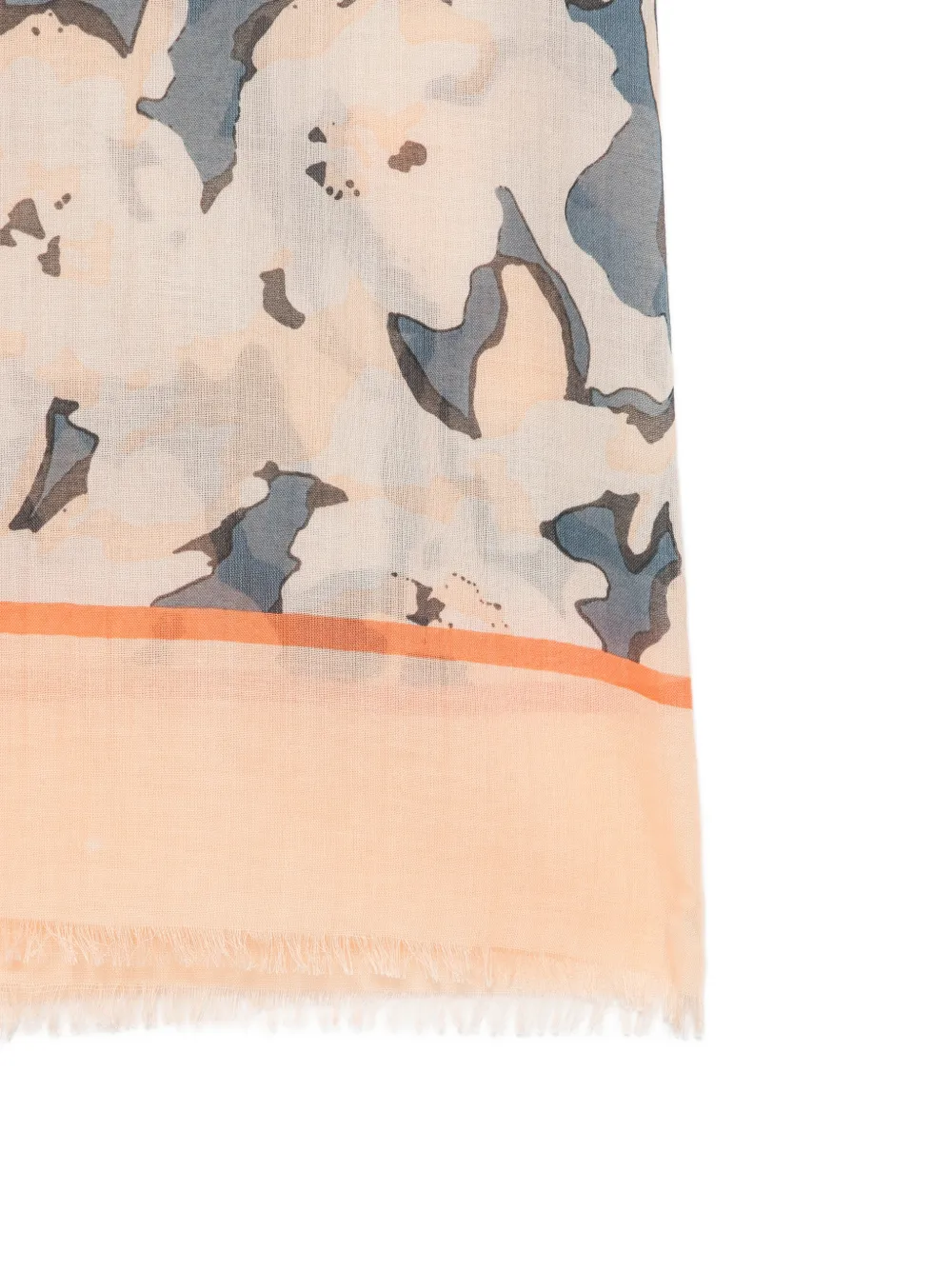 Marc O'Polo Sjaal met bloemenprint Blauw