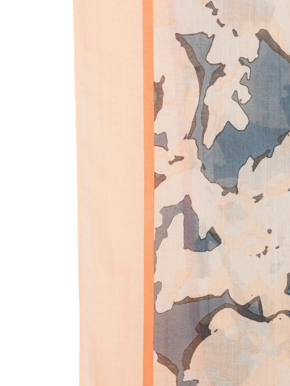 Marc O'Polo Sjaal met bloemenprint Blauw