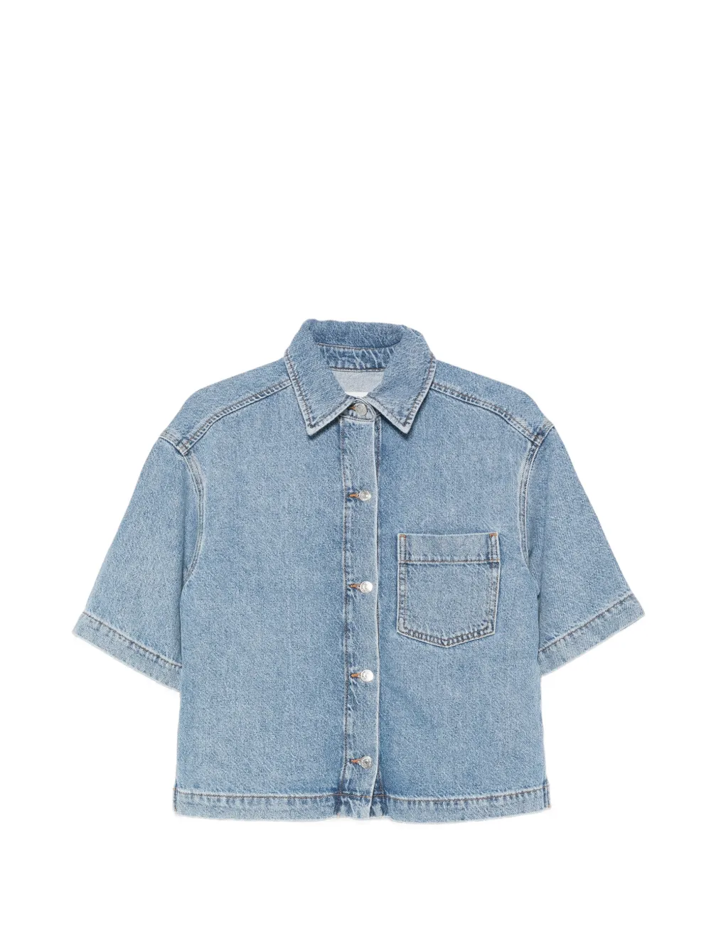 Marc O'Polo short-sleeve denim shirt - Blu