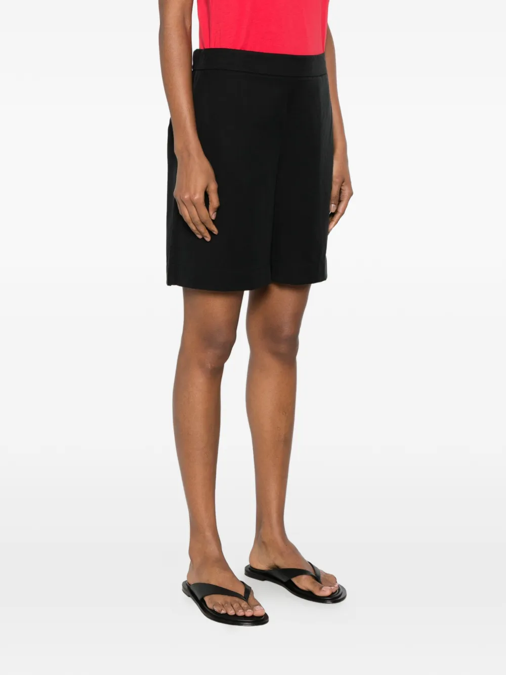 Marc O'Polo Geplooide shorts Zwart