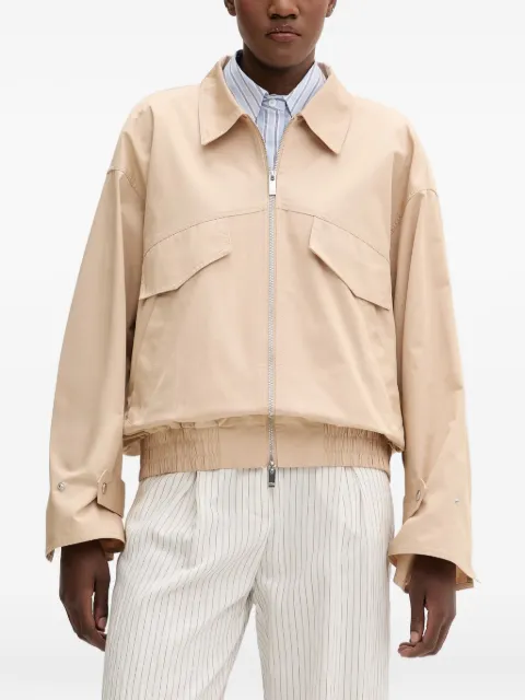 Isabelle Blanche open-back elasticated-waist jacket