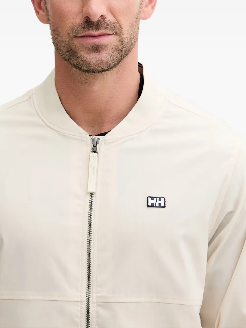 Helly Hansen Marine bomberjack met logo-patch Beige