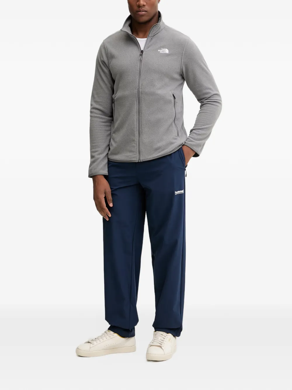 Hummel Pulse logo-print track pants Blauw