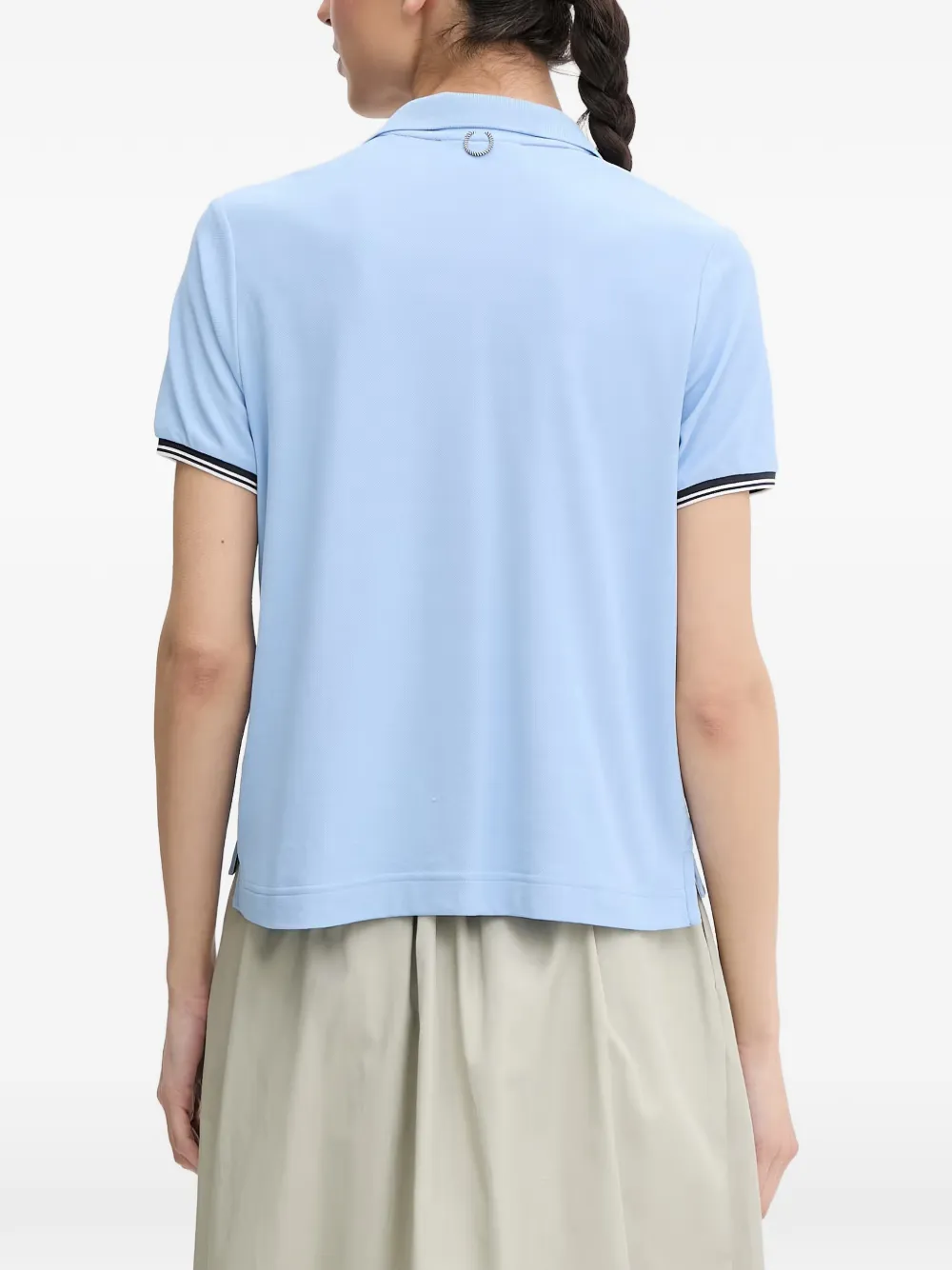 Helly Hansen Poloshirt met V-hals en gestreepte afwerking Blauw