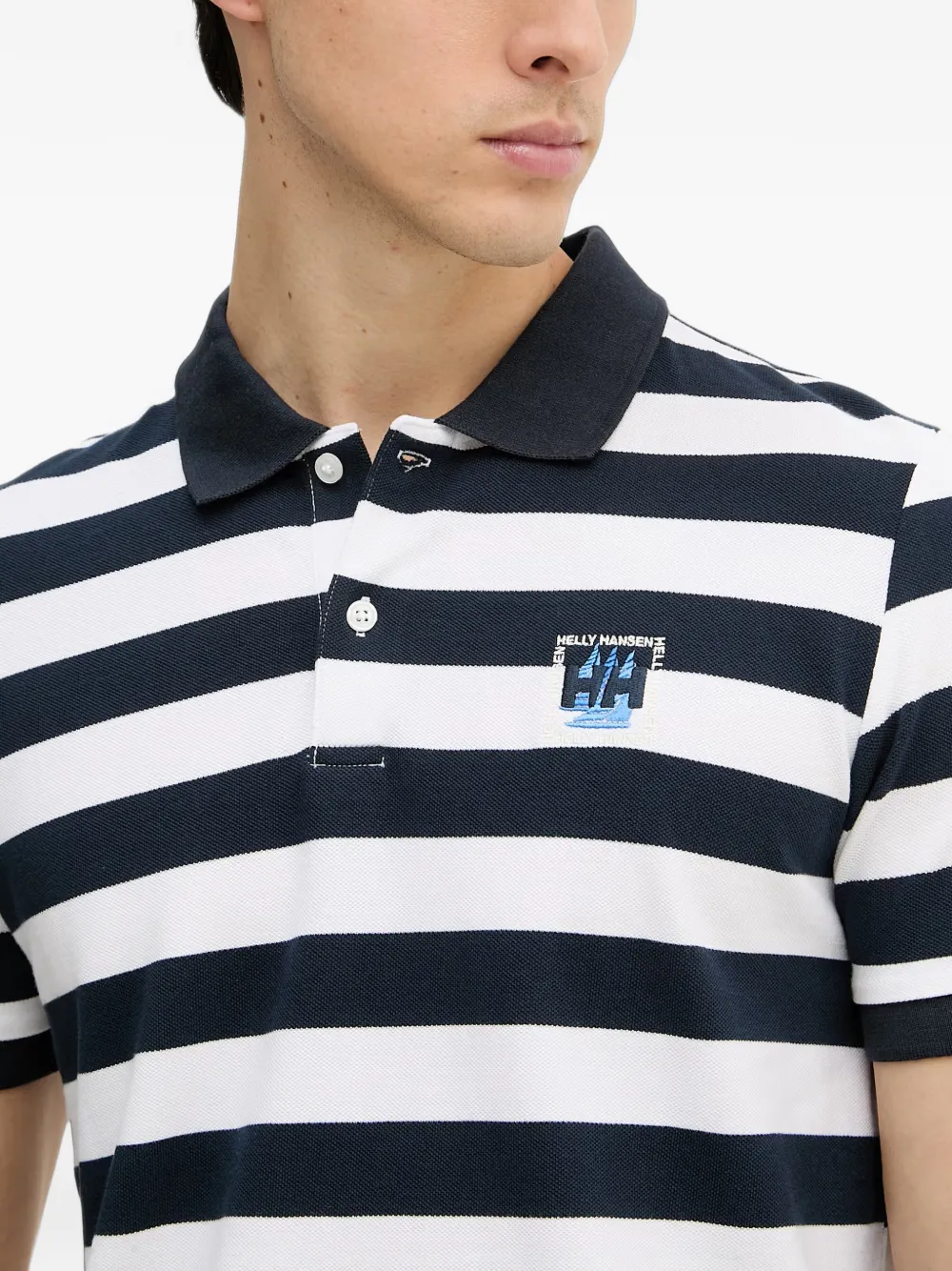 Helly Hansen Gestreept poloshirt Blauw