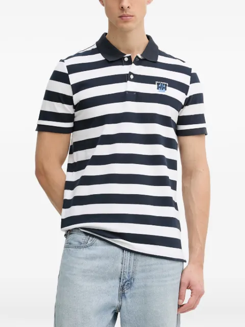 Helly Hansen striped logo-embroidered polo shirt