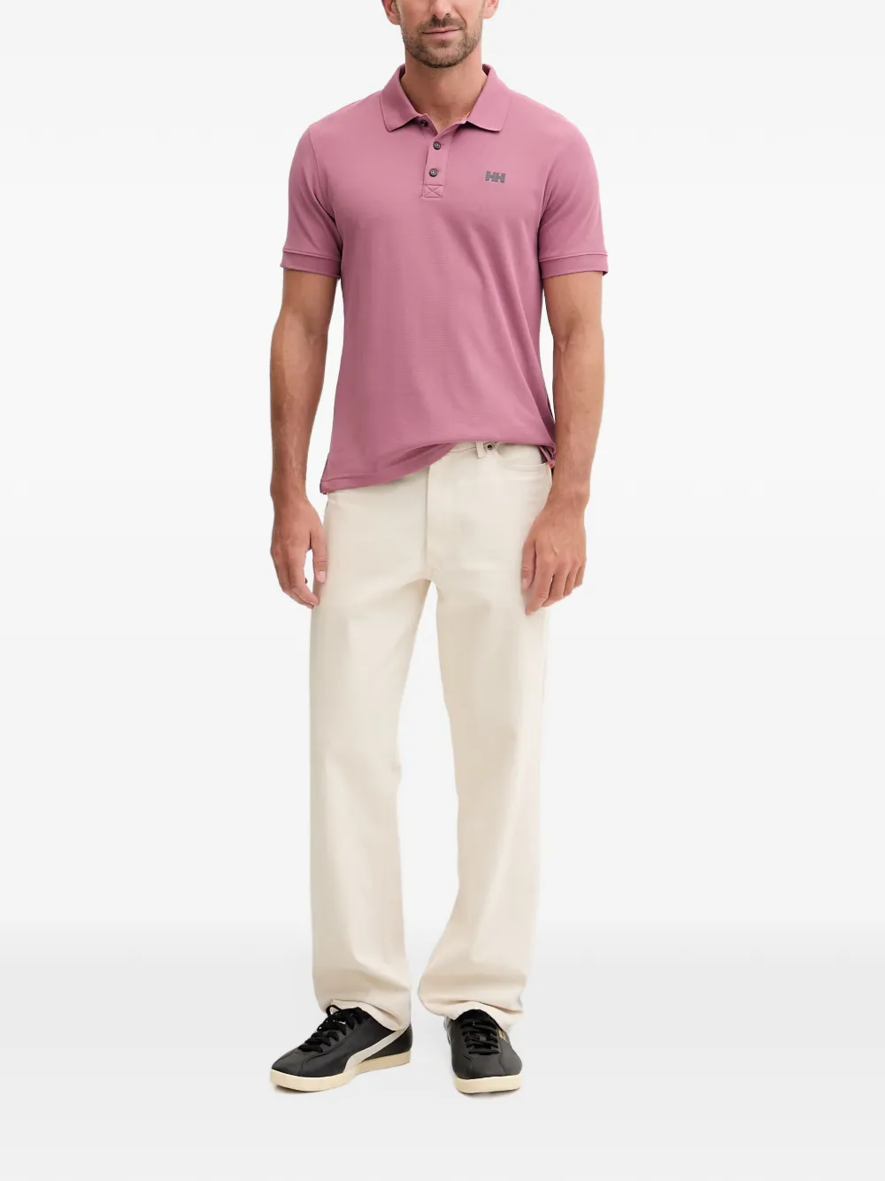 Helly Hansen Piqué poloshirt met geborduurd logo Roze