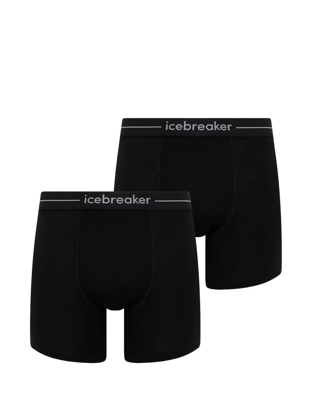 icebreaker Slip con logo in vita (2 pezzi) - Nero