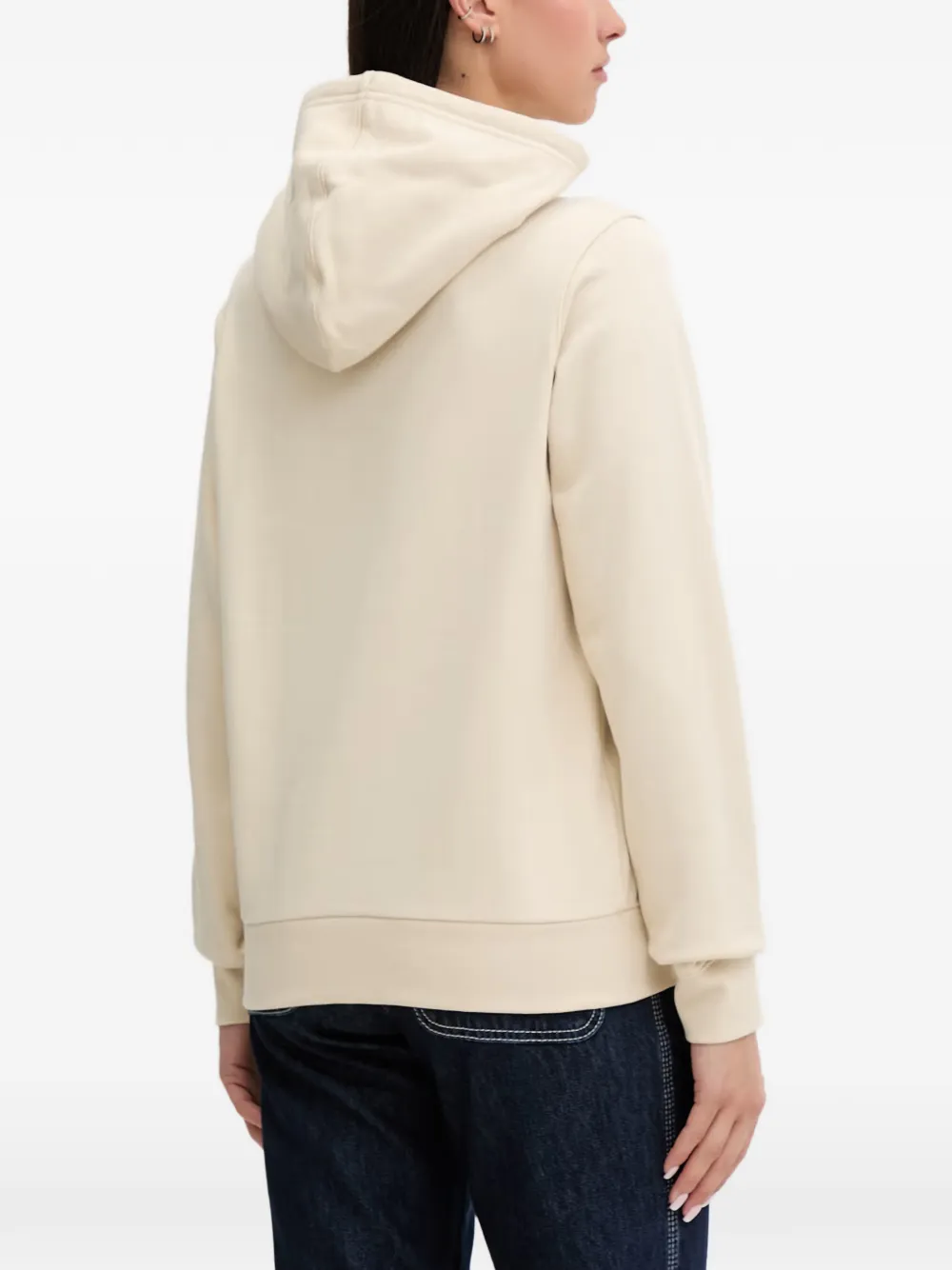 Helly Hansen Core logo-print drawstring hoodie Beige