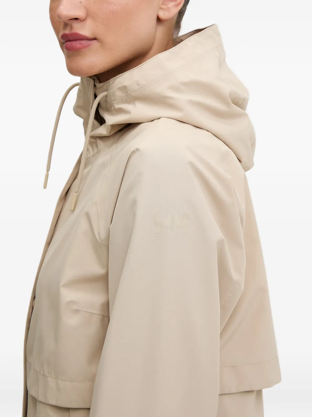 Helly Hansen Sienna jas met capuchon en stormklep Beige