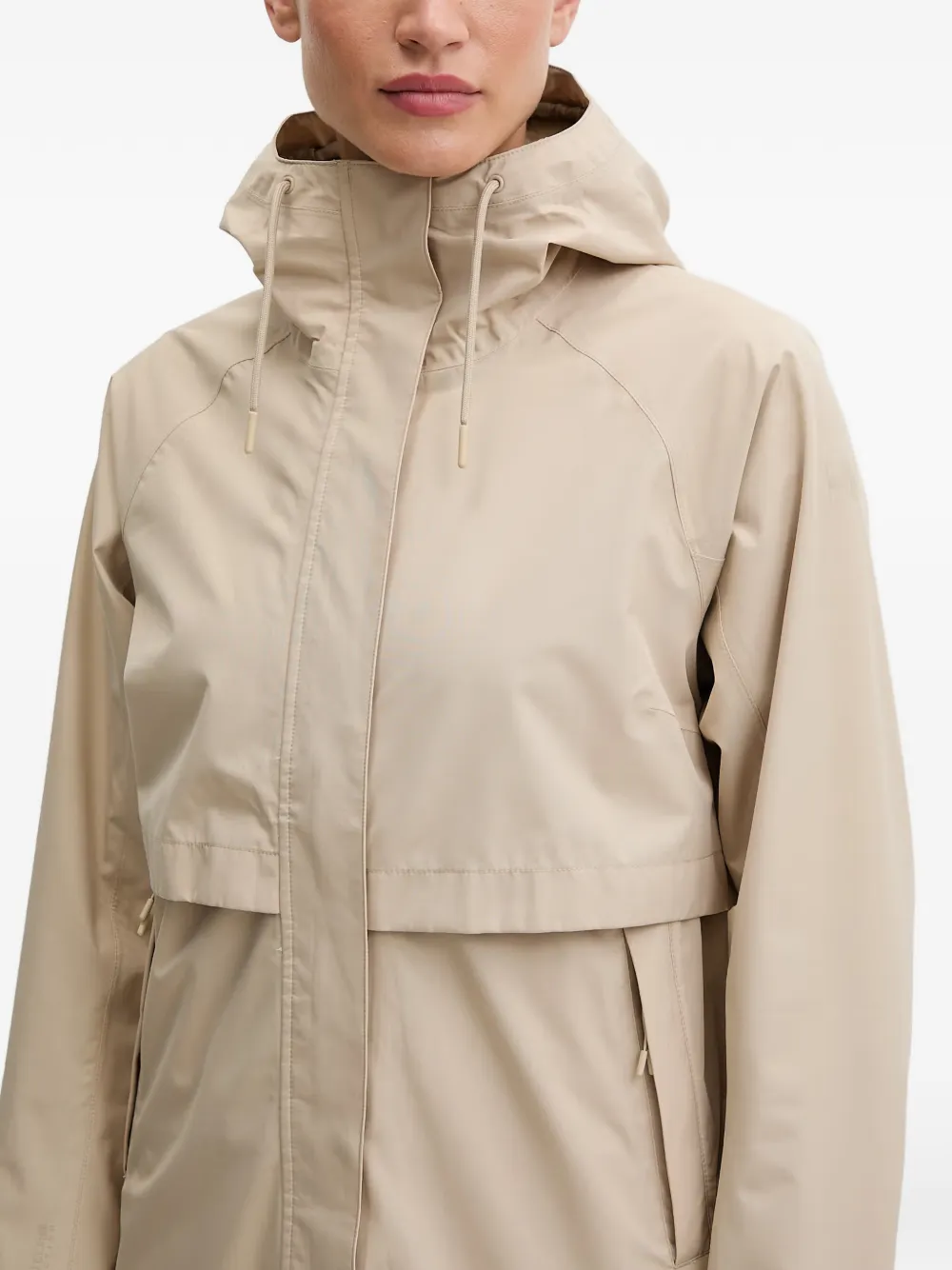 Helly Hansen Sienna jas met capuchon en stormklep Beige