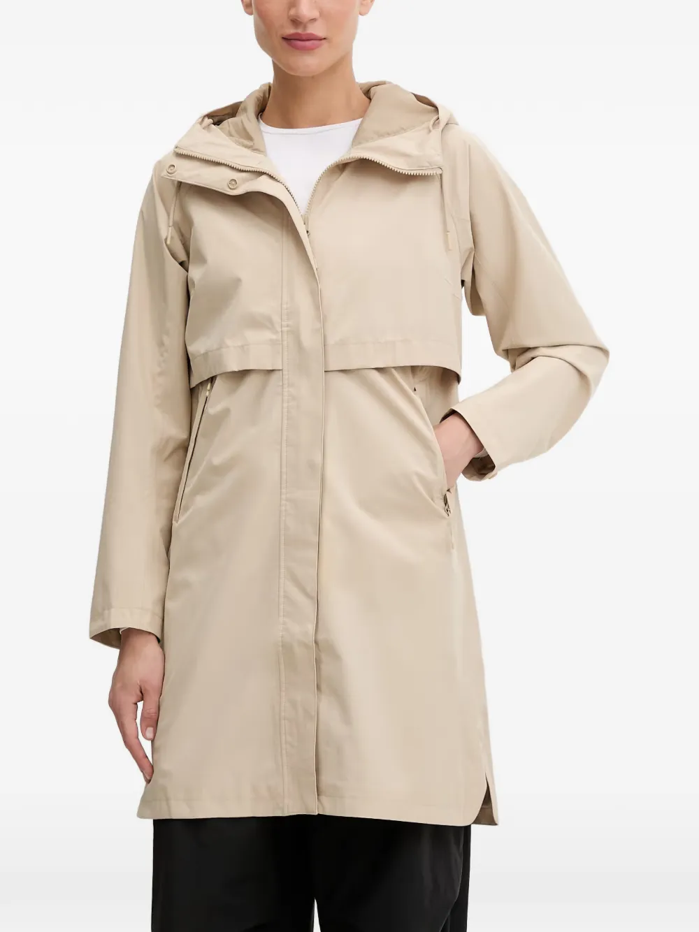 Helly Hansen Sienna jas met capuchon en stormklep Beige