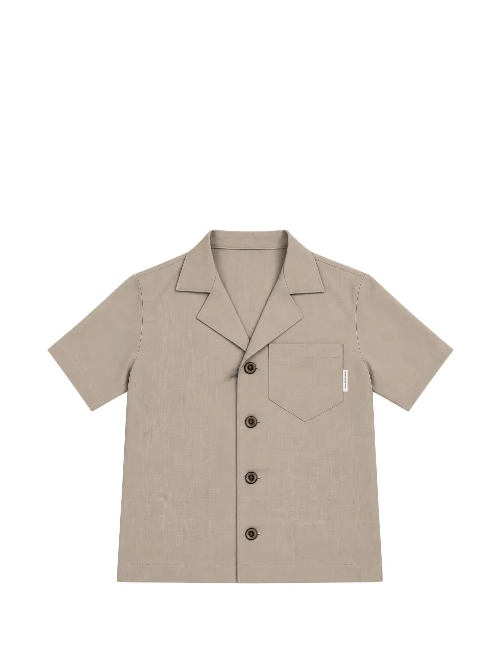 michael coal patch-pocket short-sleeve shirt - Brown