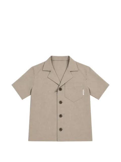 michael coal patch-pocket short-sleeve shirt