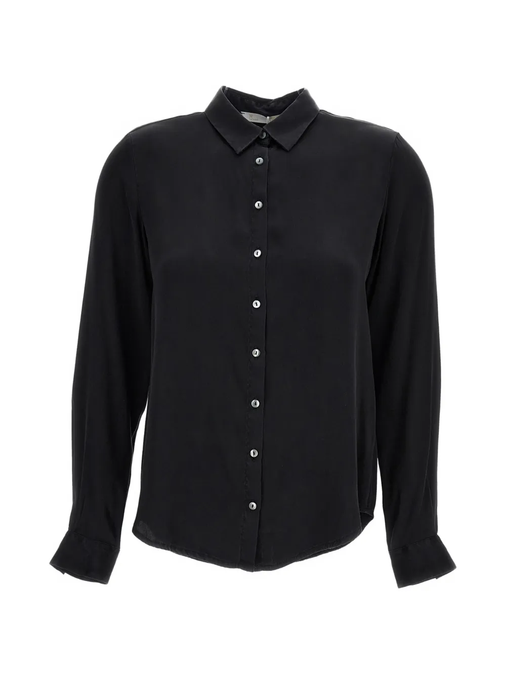 Q-WINS button-fastening long-sleeve shirt - Nero
