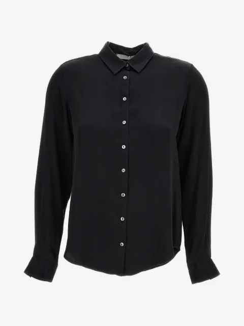 Q-WINS button-fastening long-sleeve shirt