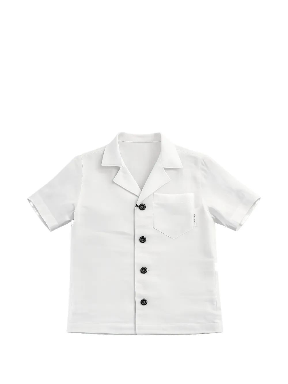 michael coal short-sleeve camp-collar shirt - Weiß