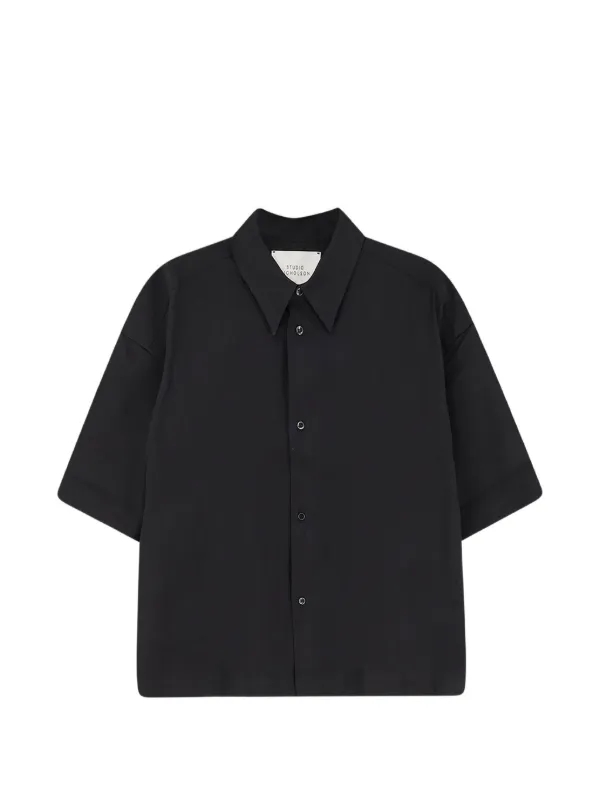 Studio Nicholson Sanko Boxy-fit Shirt in Black