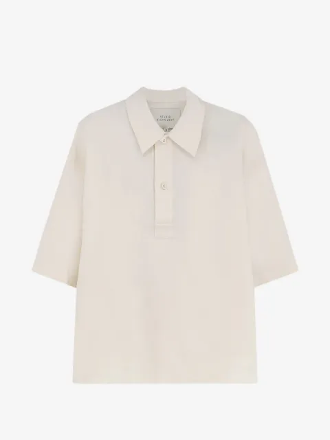 Studio Nicholson Lemmer oversized short-sleeved polo shirt