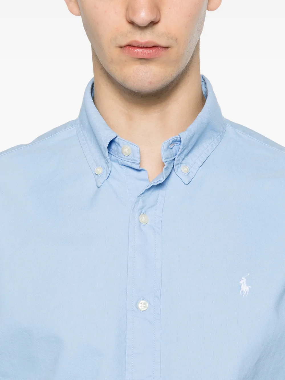 Polo Ralph Lauren Overhemd met geborduurd logo Blauw