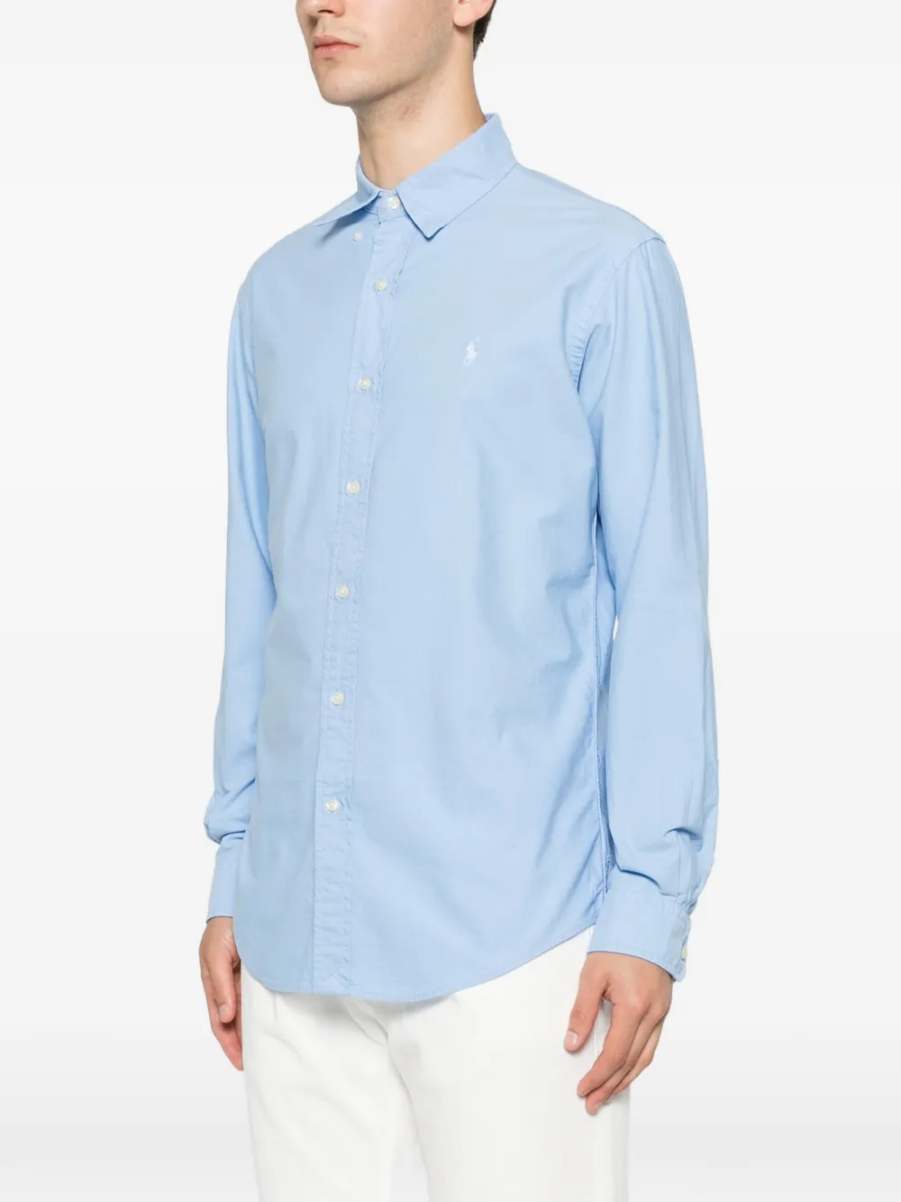 Polo Ralph Lauren Overhemd met geborduurd logo Blauw