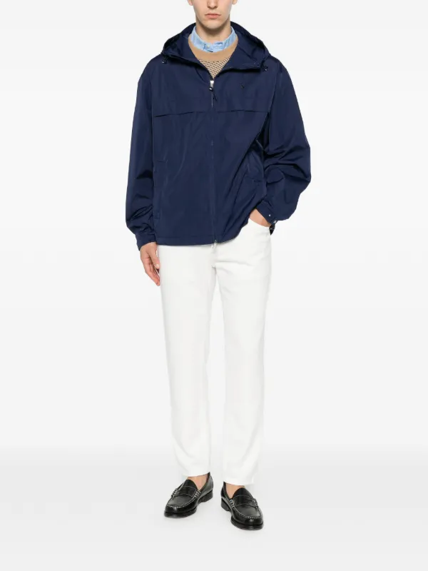 POLO RALPH LAUREN ナイロンジャケット　フーデット　160cm Polo Ralph Lauren フーデッド ジップアップ ジャケット | ブルー