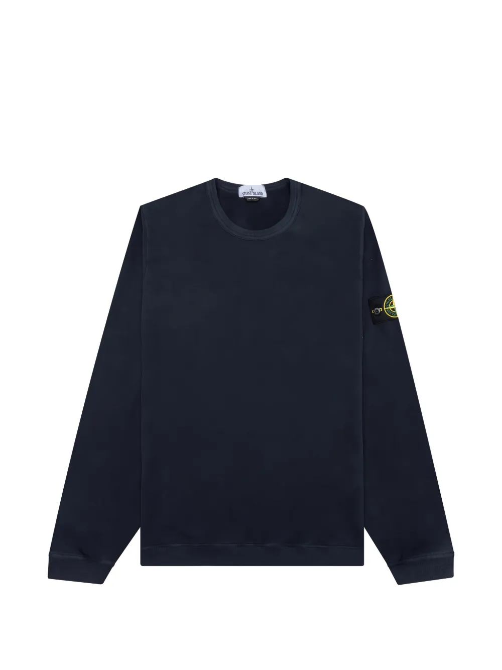 Stone Island logo-patch sweater - Blau