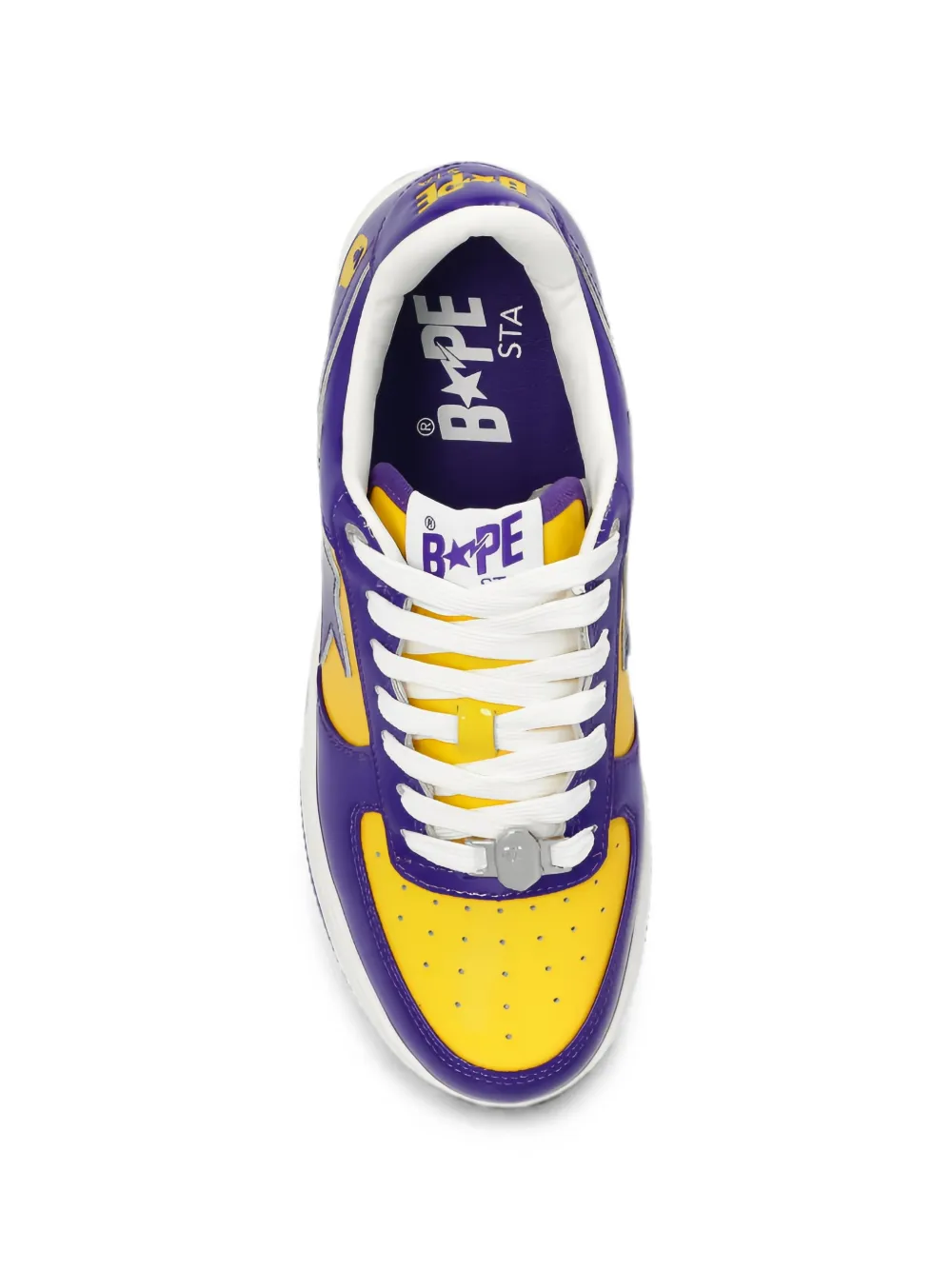 A BATHING APE Bape Sta patent leather sneakers Paars