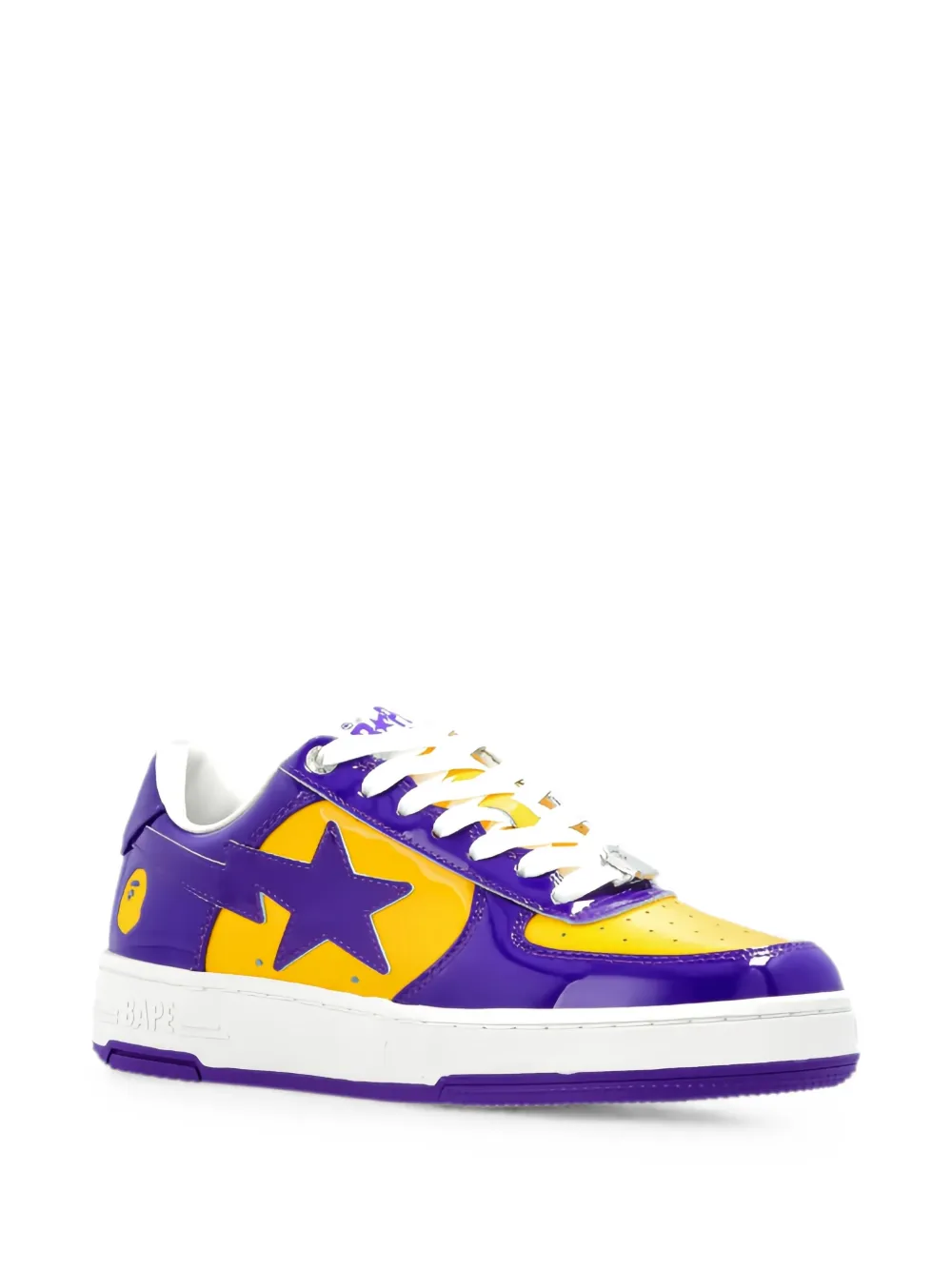 A BATHING APE Bape Sta patent leather sneakers Paars