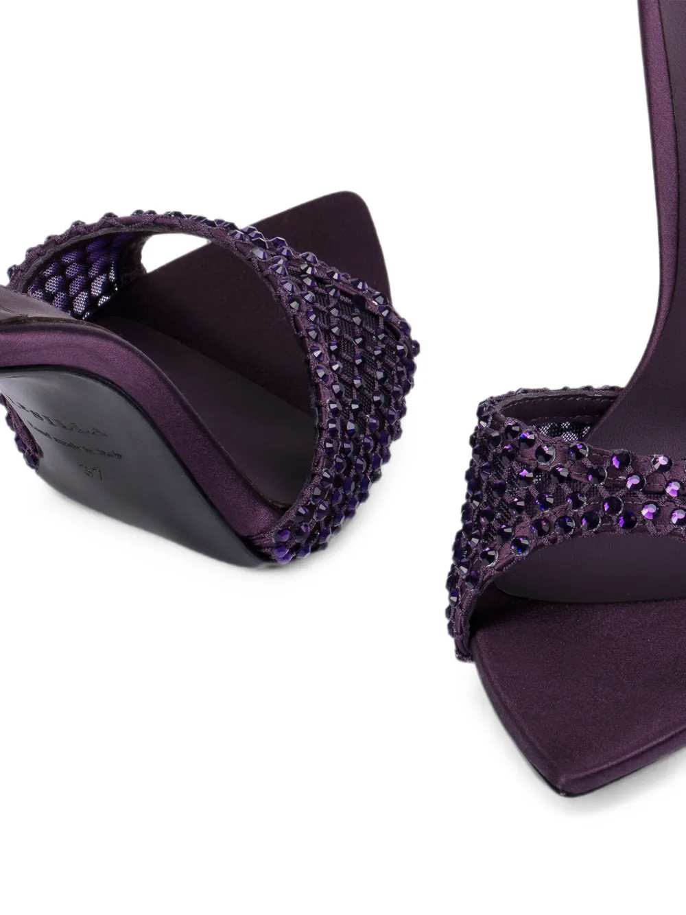 Le Silla Gilda crystal-embellished sandals Paars