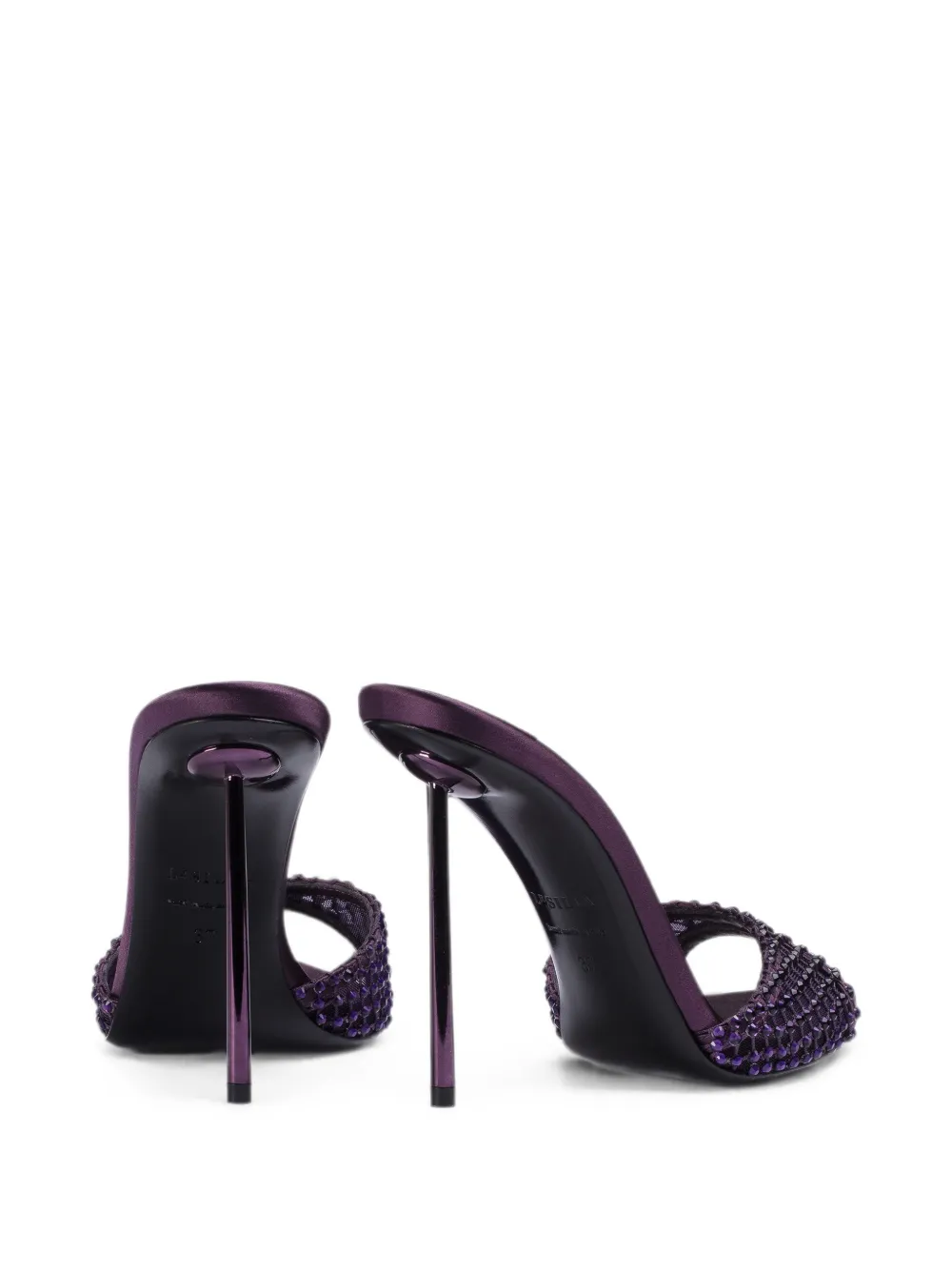 Le Silla Gilda crystal-embellished sandals Paars