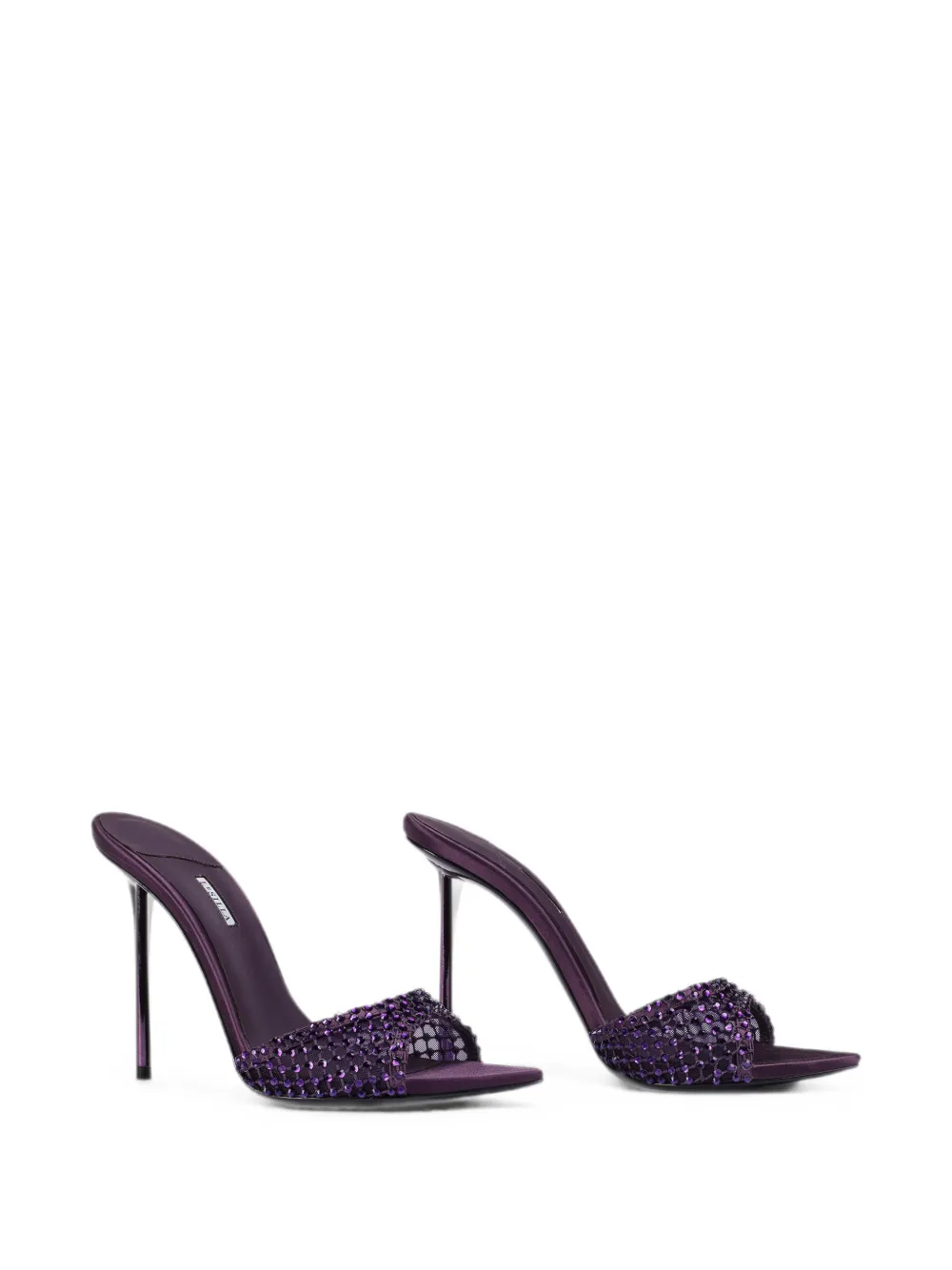 Le Silla Gilda crystal-embellished sandals Paars
