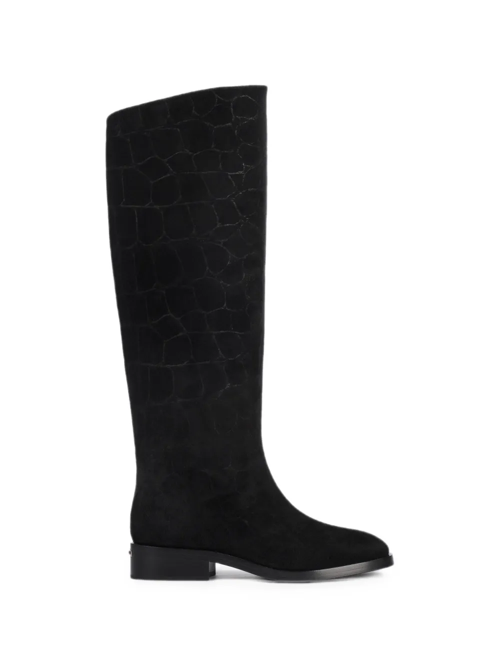 Le Silla Charlotte croc-effect suede boots