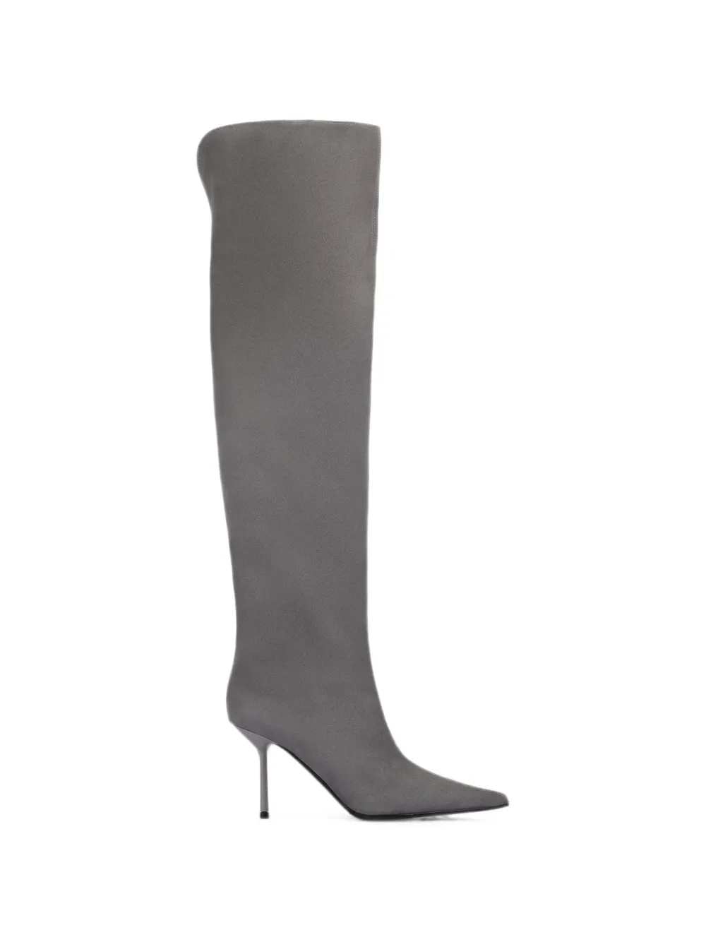 Le Silla Bella Suede Boots In Gray