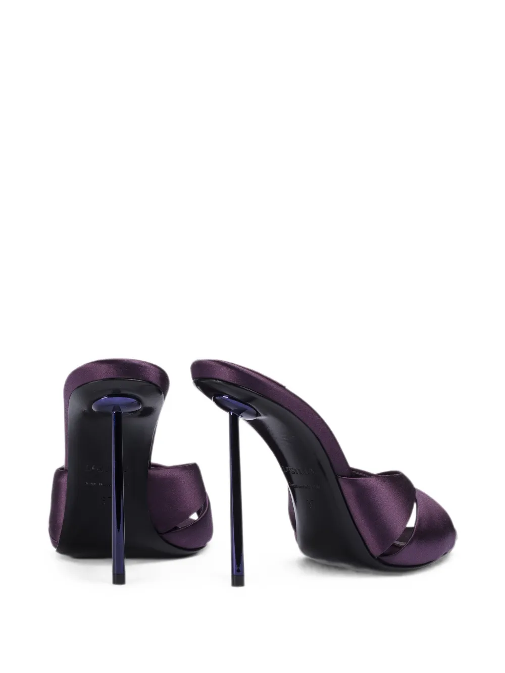 Le Silla Shirley satin sandals Paars