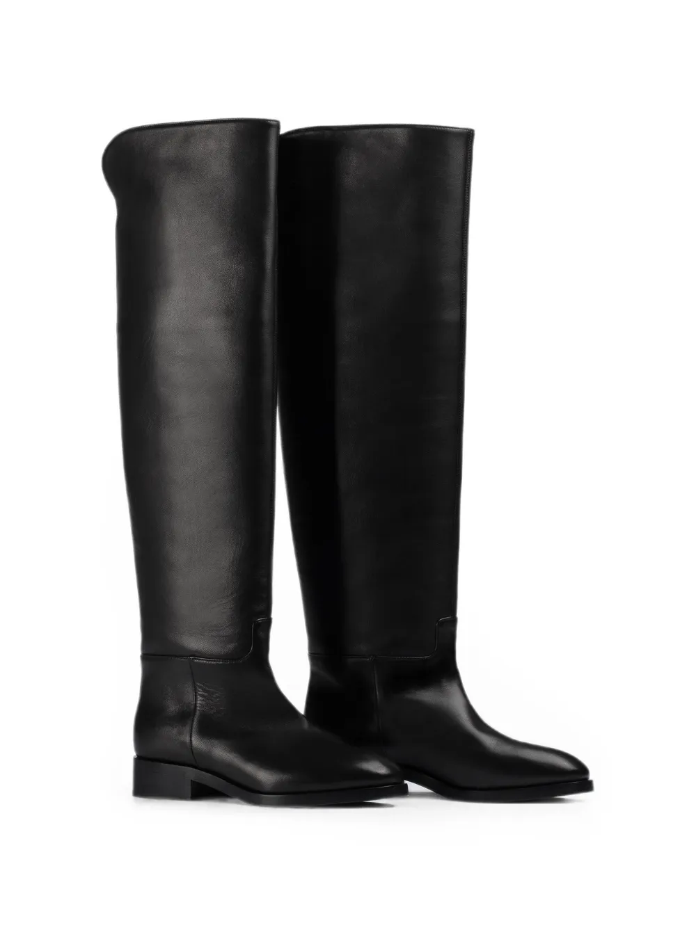 Le Silla Charlotte leather boots Zwart