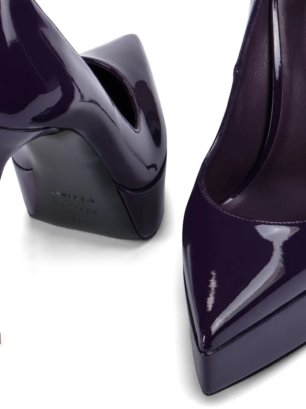 Le Silla Uma pumps met plateauzool Paars