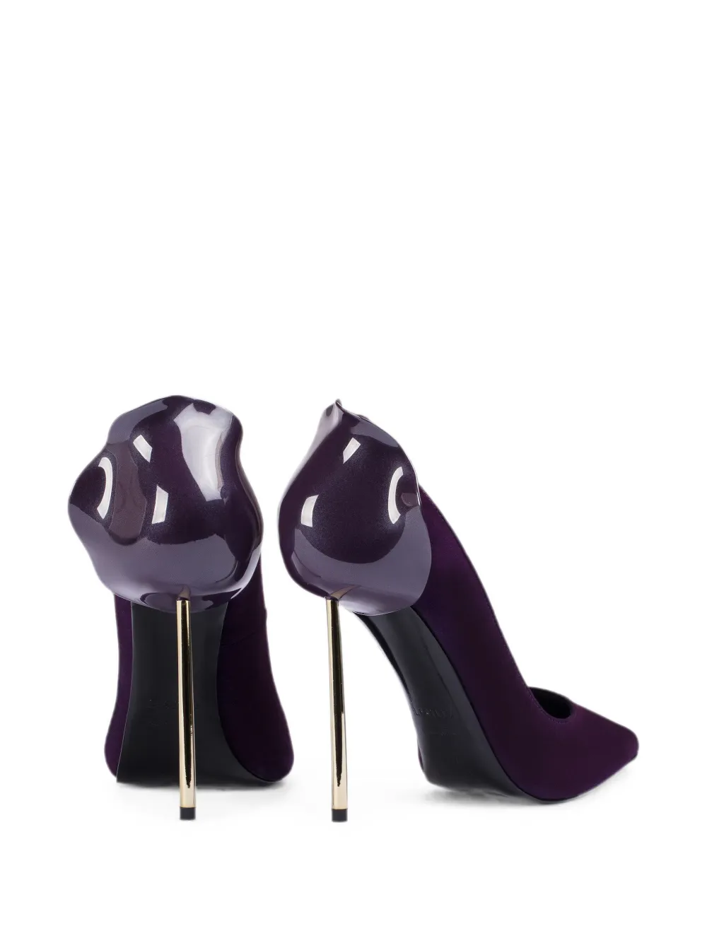 Le Silla Petalo suede pumps Paars