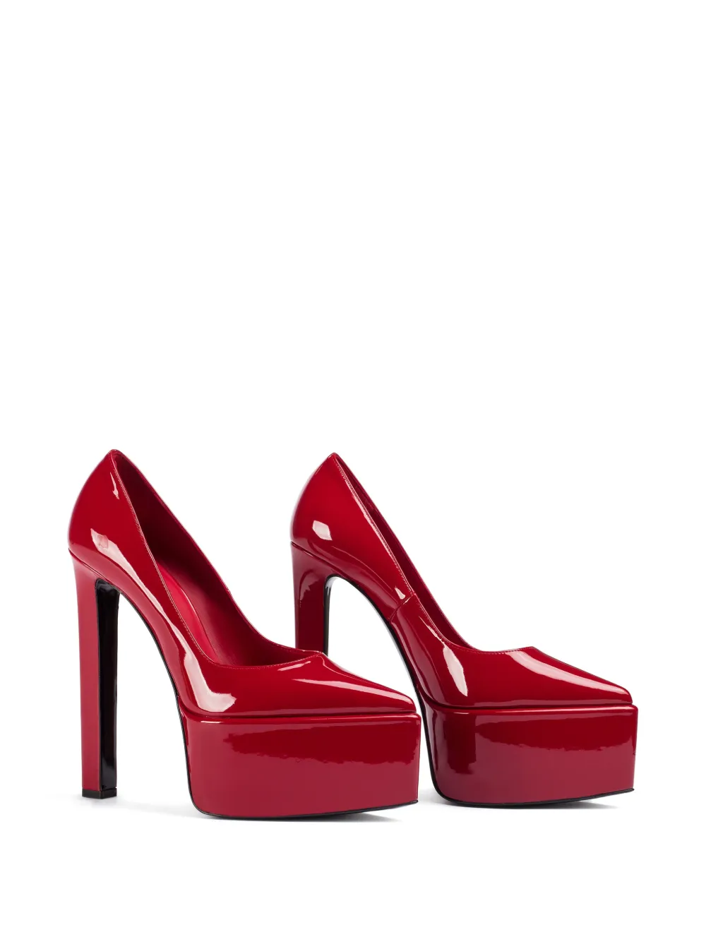 Le Silla Lily pumps met plateauzool Rood