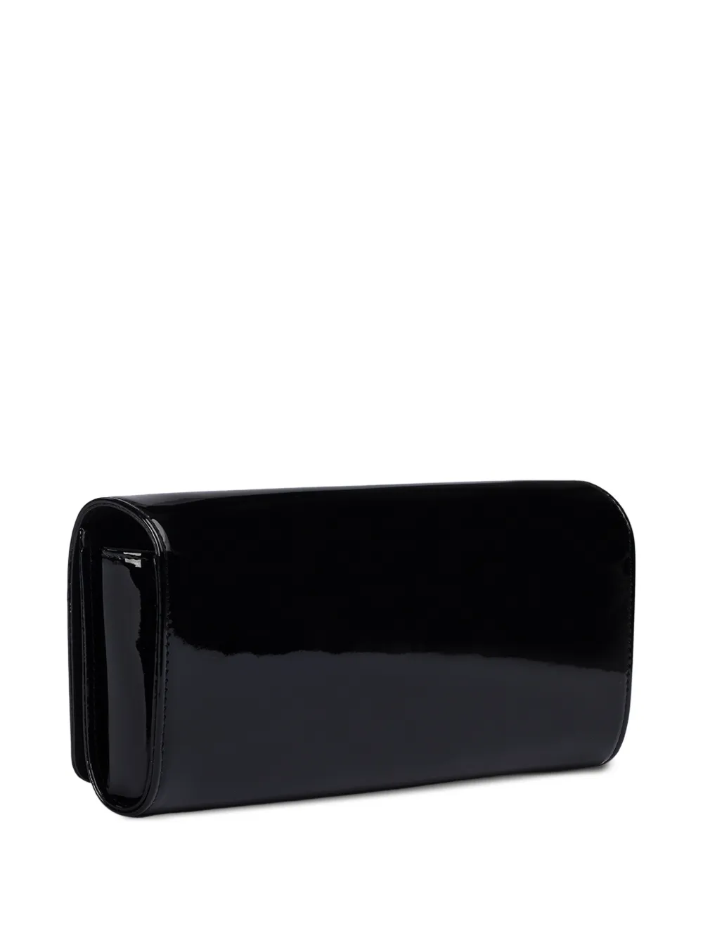Le Silla Clutch met logoplakkaat Zwart