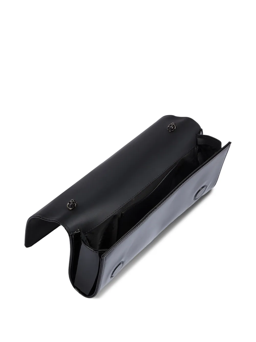 Le Silla Clutch met logoplakkaat Zwart