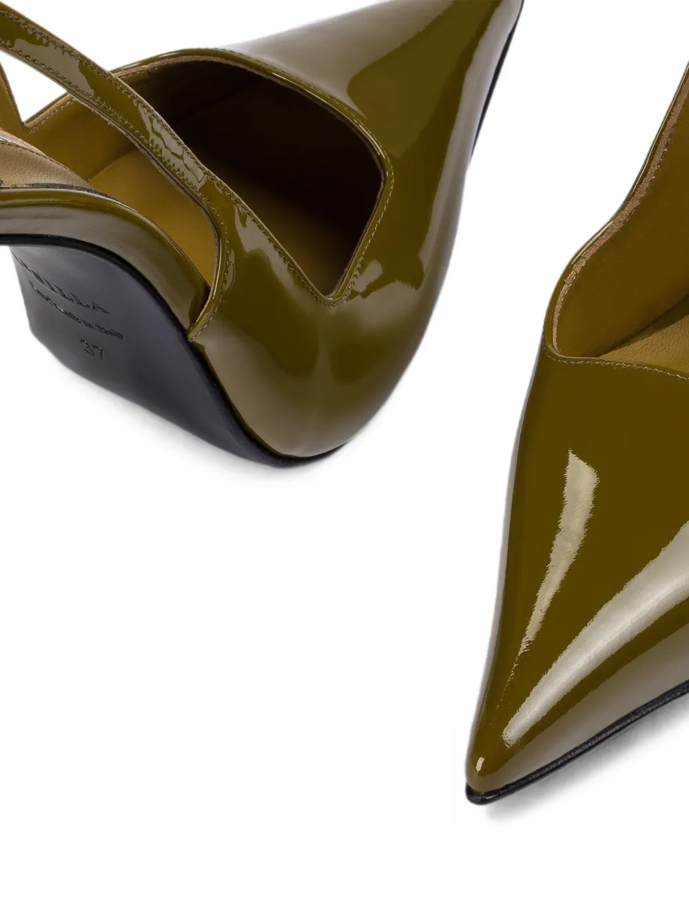 Le Silla Amelia lakleren pumps Groen