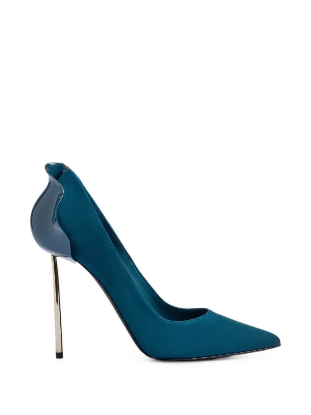 Le Silla Petalo suede pumps Blauw