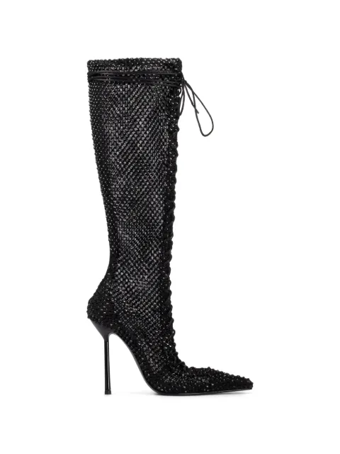 Le Silla bottines lacées à ornements en cristal