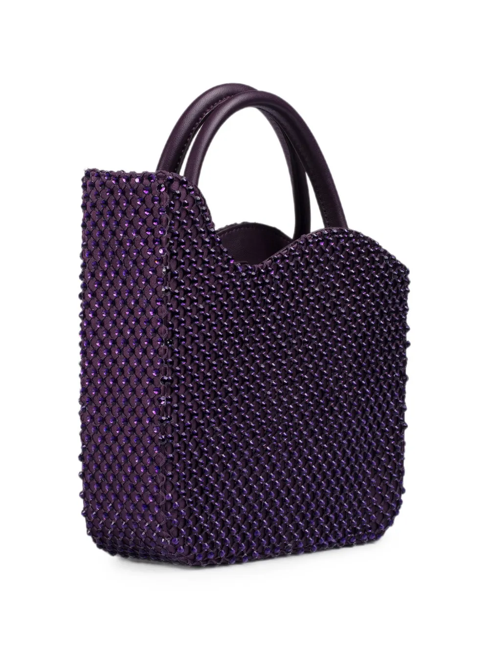 Le Silla Ivy shopper verfraaid met kristallen Paars