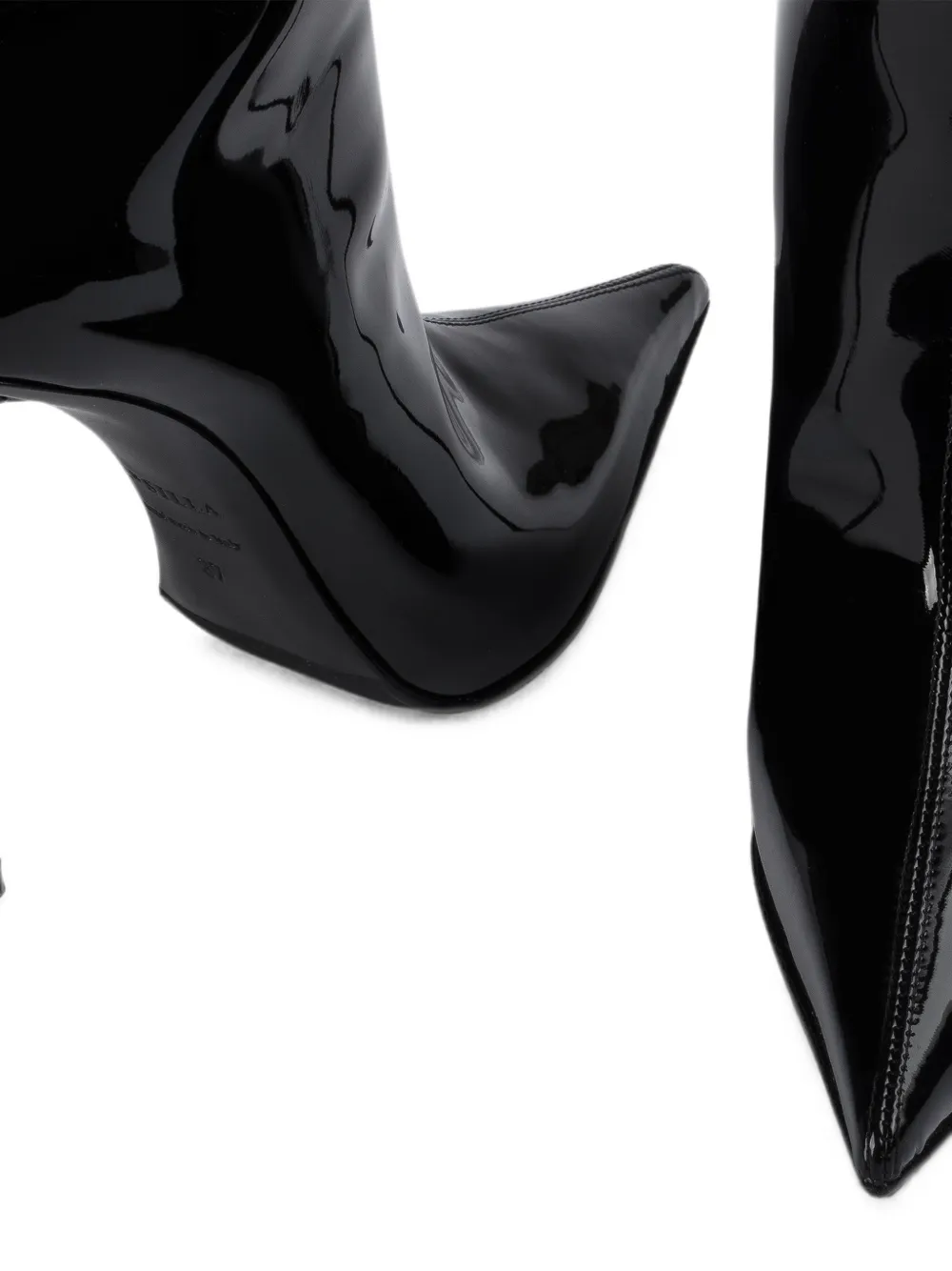 Le Silla Amelia pointed-toe knee-high boots Zwart