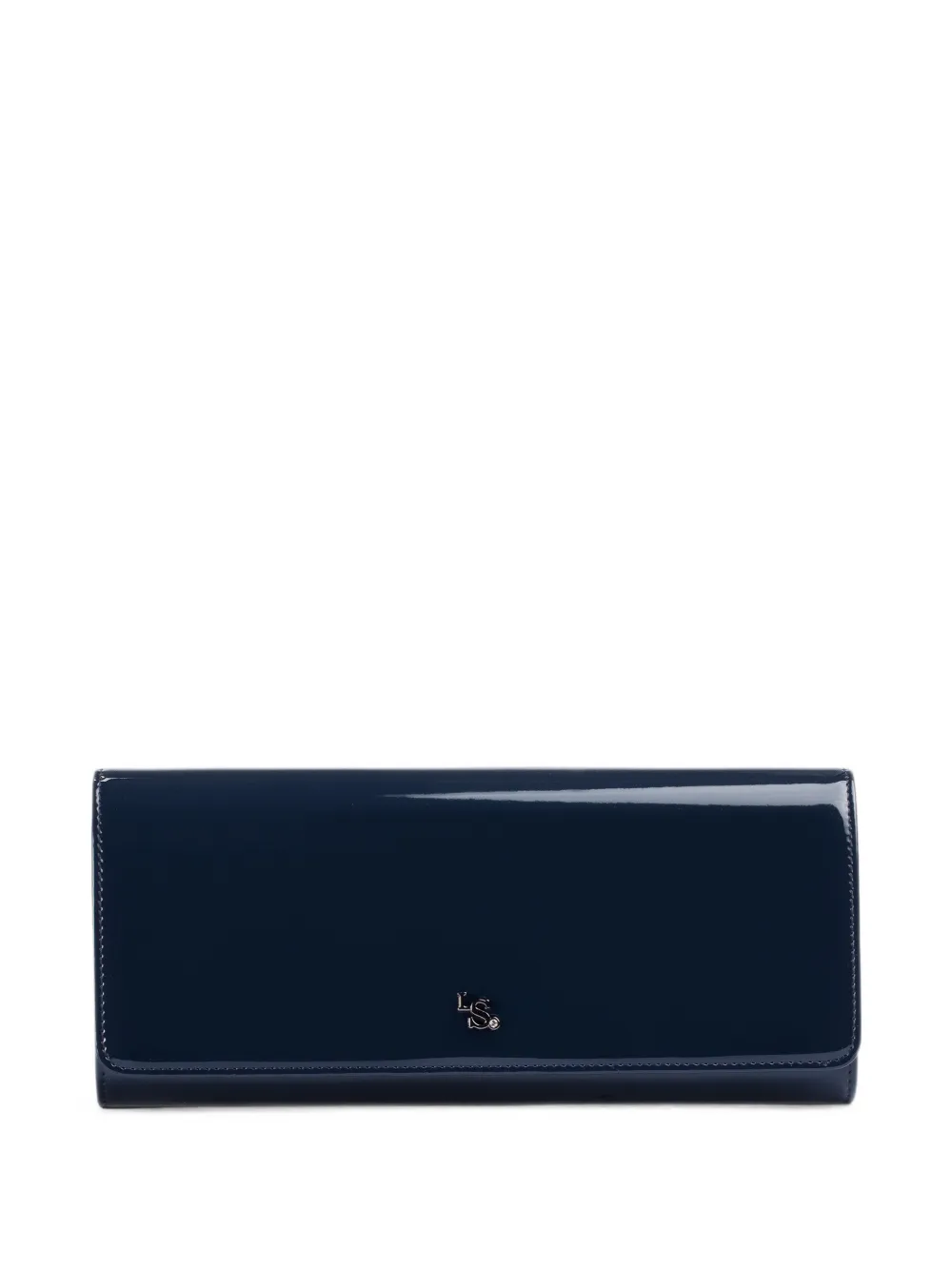 Le Silla logo-plaque patent-finish clutch bag