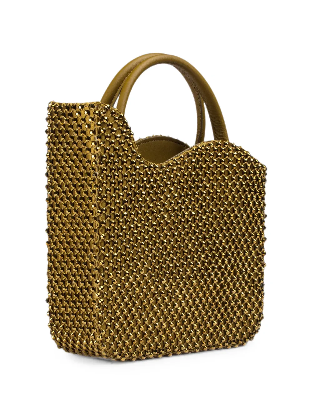 Le Silla Ivy shopper verfraaid met kristallen Groen