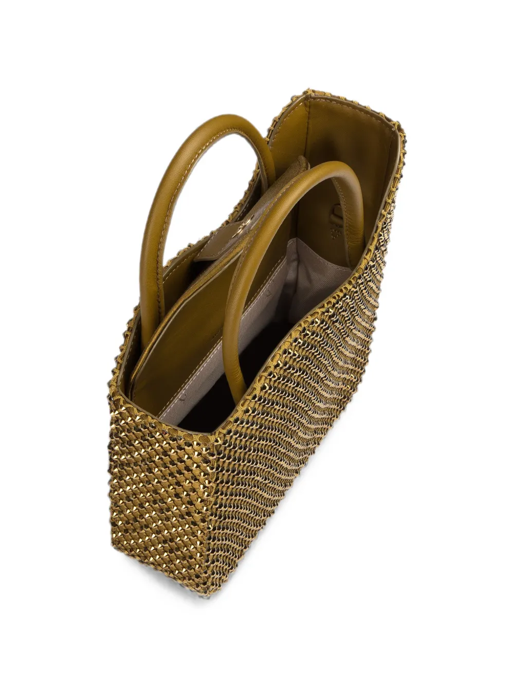 Le Silla Ivy shopper verfraaid met kristallen Groen